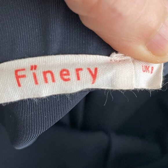 Finery London Fashion Group Bodycon Polyamide Blend Midi Skirt Navy 4 US/8 UK - Picture 5 of 12